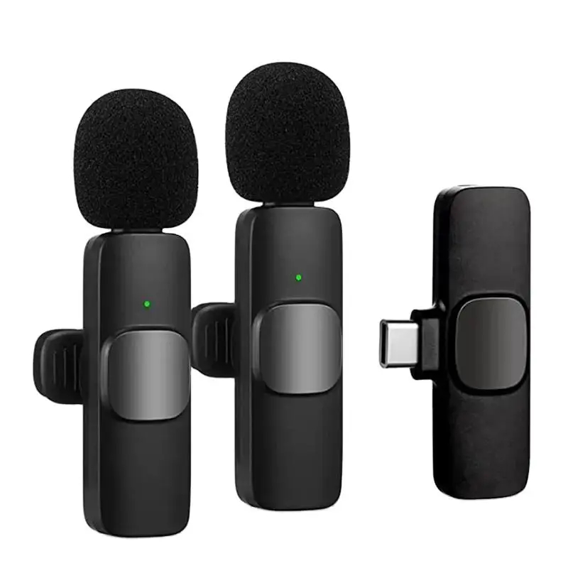 K9 Portable Wireless Omni-directional Microphone Type-C USB ABS/Plastic Lavalier for Phone Multi-Device Use Cheaper Alternative